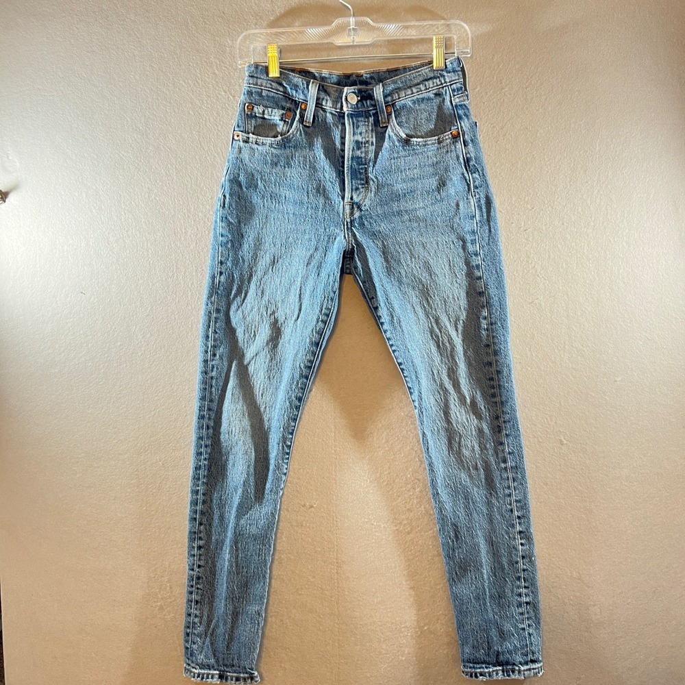 685 | Levi's 501 Skinny High Rise Light Wash Denim Jeans Womens 26